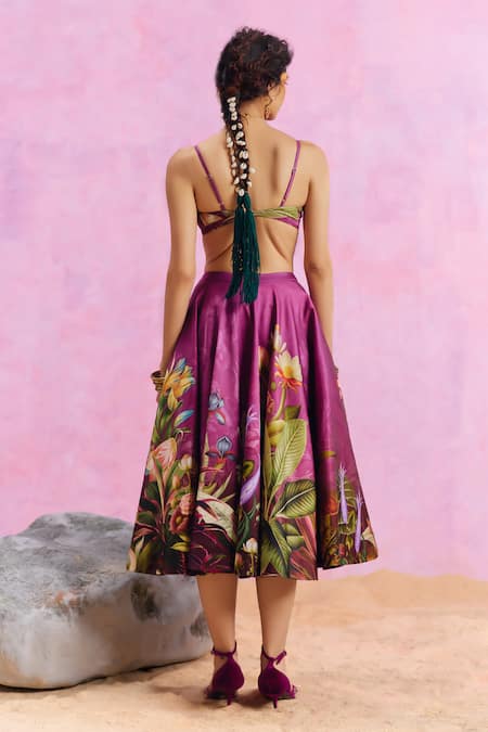 Kalista Amelia Floral Pattern Skirt Set 