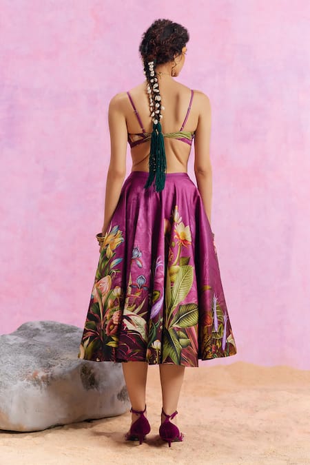 Kalista Amelia Floral Pattern Bustier & Skirt Set 