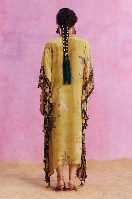 Kalista Savana French Blossom Print Kaftan 