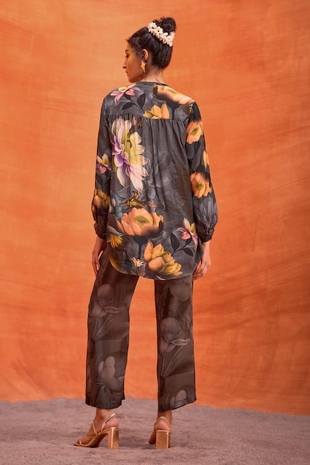 Kalista Carly Fresh Glory Print Shirt With Pant 