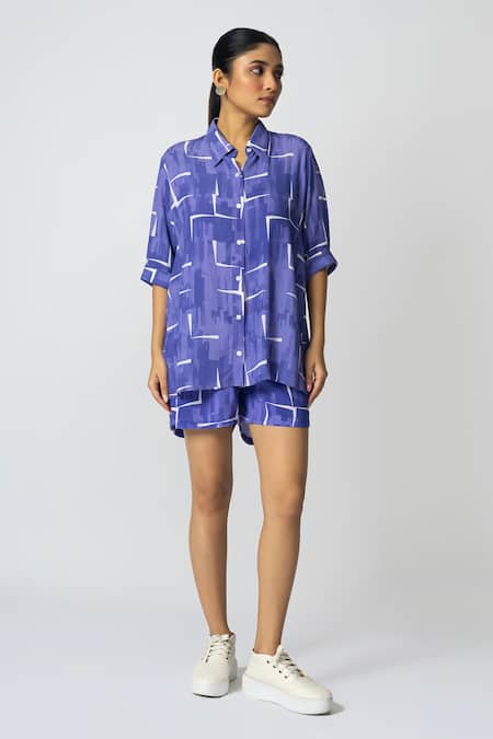 KLAD Abstract Brick Print Shirt 