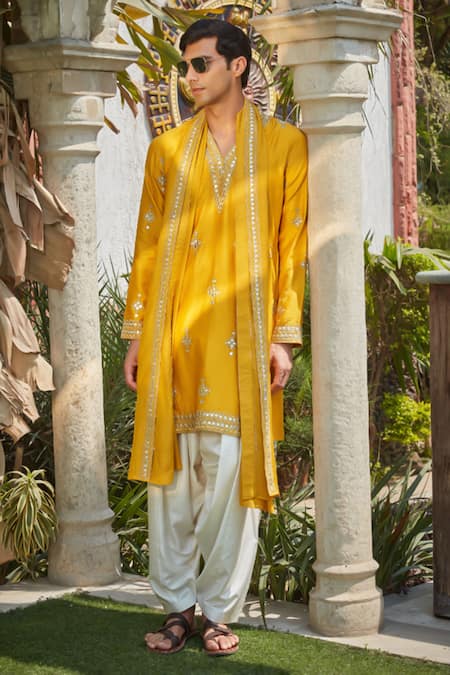 Bohame Paul Zari Embroidered Kurta Set 