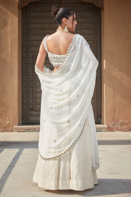 Bohame Caitlin Scallop Chikankari Lehenga Set 