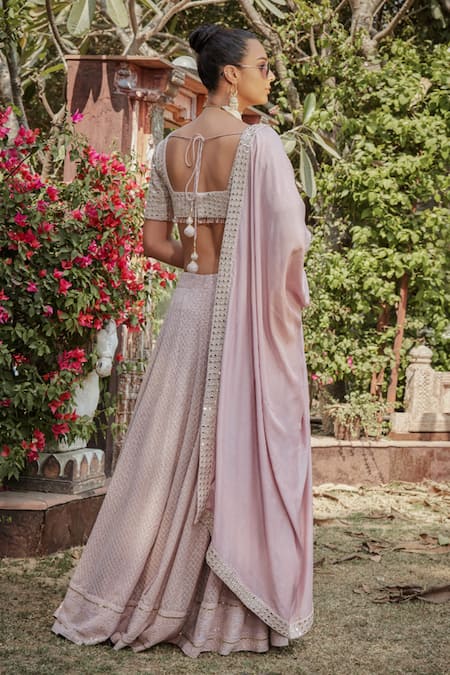 Bohame Merrin Chikankari Embroidered Lehenga Set 