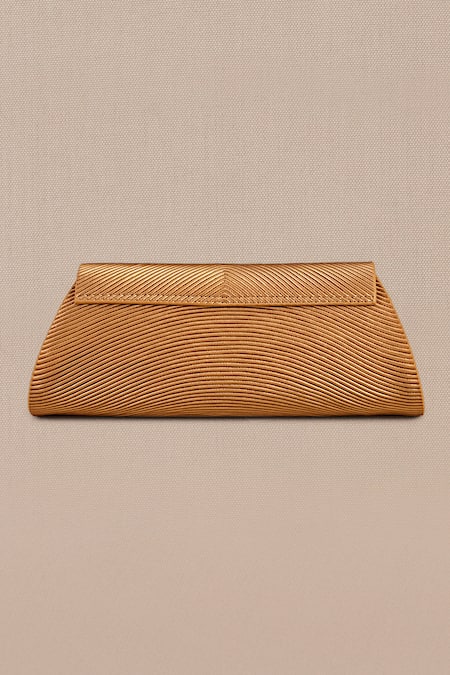 Buy_Ampm_Gold Ida Corded Clutch 