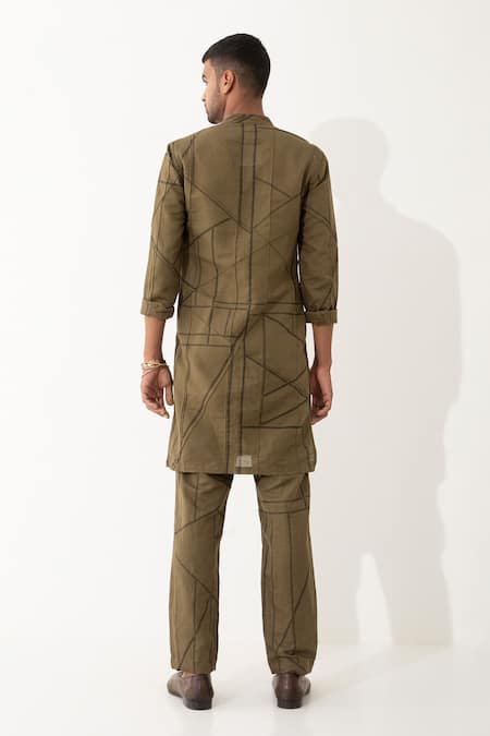 Son Of A Noble Snob Ed Pipelline Printed Kurta & Pant Set 