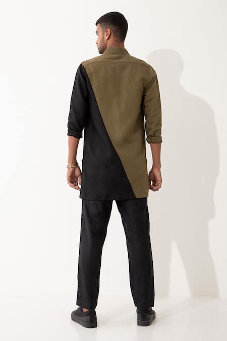 Son Of A Noble Snob Brock Color Block Shirt With Pant 