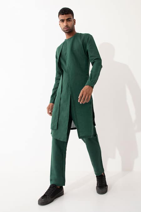 Son of A Noble Snob Kyo Multi-Layered Solid Kurta With Pant 