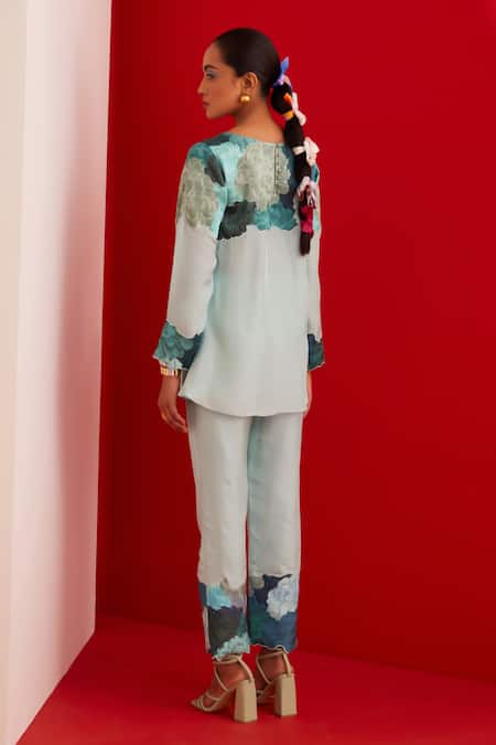 Garima Bindal Floral Bloom Print Tunic With Pant 