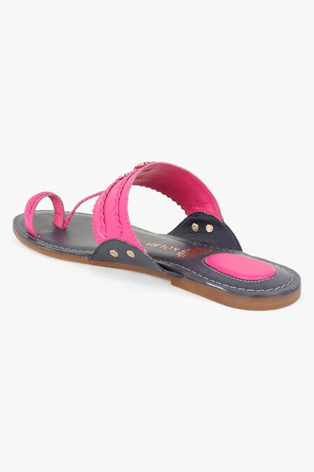 Buy_Kolha_Grey Aabha Braided Kolhapuri Flats