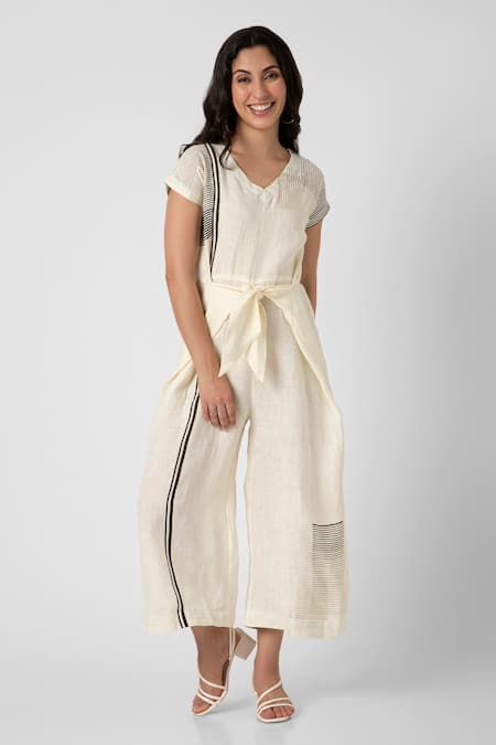 KAVERI Brick Placement Print Jumpsuit 