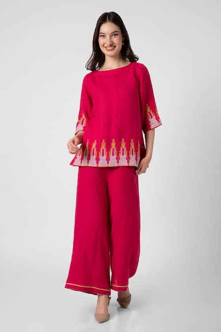 KAVERI Mona NY Pattern Top & Pant Set 