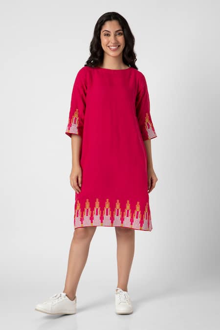 KAVERI Mona Stud Embellished Dress 