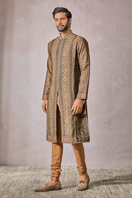 Tarun Tahiliani Kasheeda Print Straight Kurta With Churidar 