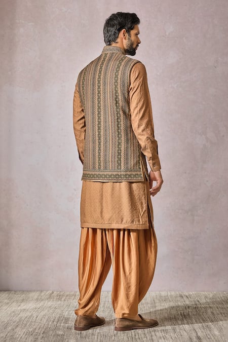 Tarun Tahiliani Multi Color Kasheeda Embroidered Bundi 