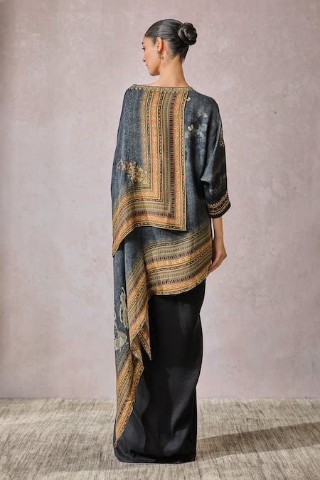 Tarun Tahiliani Figurine Print Top 