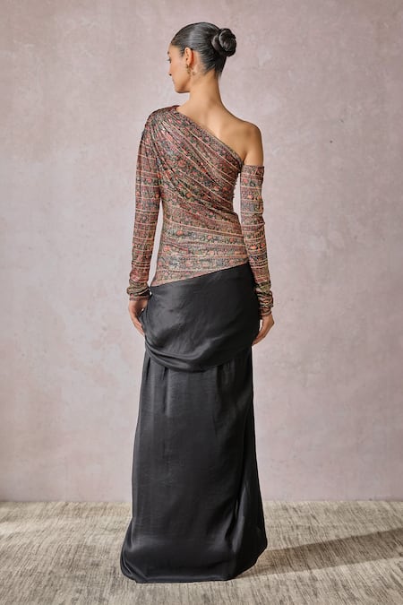 Tarun Tahiliani Abstract Floral Print T-Shirt 