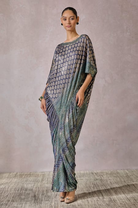 Tarun Tahiliani Phulkari Print Kaftan 