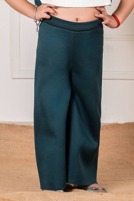 Buy Lil Angels Off White Polyester, Neoprene Frill Sleeve Top Pant Set Online at Aza Fashions Buy_Lil Angels_Off White Polyester, Neoprene Frill Sleeve Top Pant Set _Online_at_Aza_Fashions