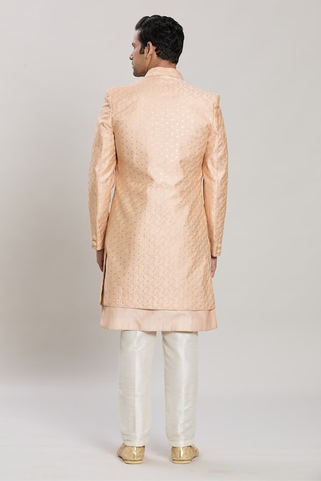 Arihant Rai Sinha Sequin Embroidered Sherwani Set 