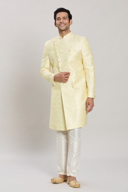 Arihant Rai Sinha Trellis Embroidered Sherwani With Pant 