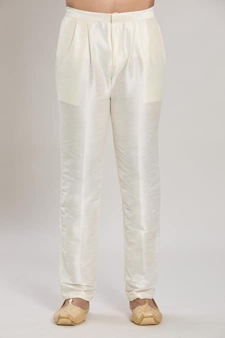 Buy_Arihant Rai Sinha_Green Faux Leather, Silk Embroidery, Sequins Diamond Trellis Sherwani Pant Set 