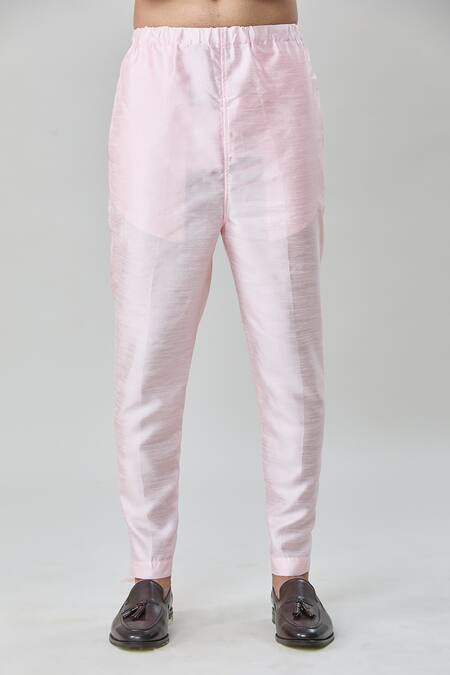 Arihant Rai Sinha Pink Silk Embroidery Flower Vine Sherwani With Churidar at Aza Fashions Arihant Rai Sinha_Pink Silk Embroidery Flower Vine Sherwani With Churidar _at_Aza_Fashions