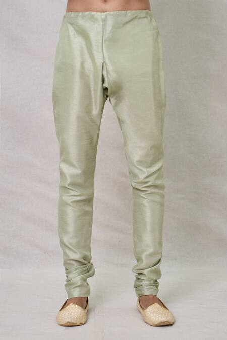 Arihant Rai Sinha Green Silk, Chanderi Embroidery Flower Sherwani Set at Aza Fashions Arihant Rai Sinha_Green Silk, Chanderi Embroidery Flower Sherwani Set _at_Aza_Fashions