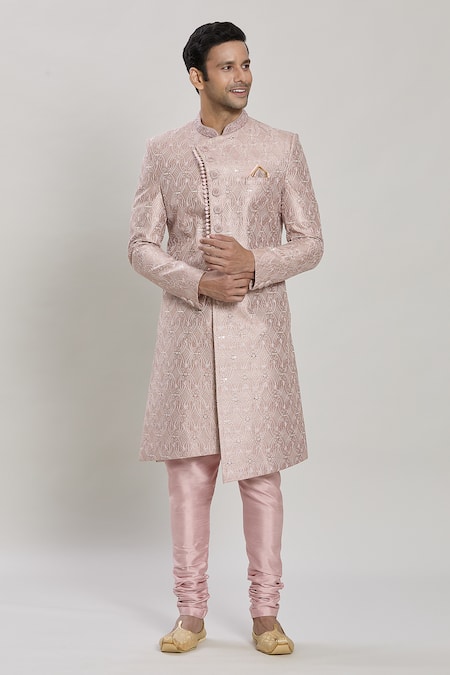 Arihant Rai Sinha Thread & Sequin Embroidered Sherwani Set 