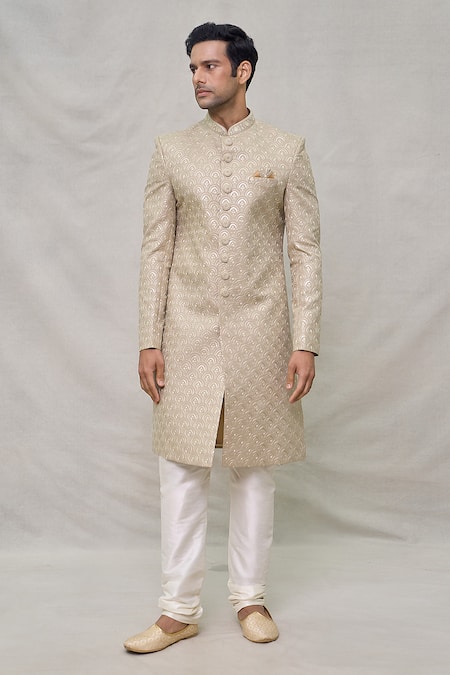 Arihant Rai Sinha Scallop Embroidered Sherwani Set 