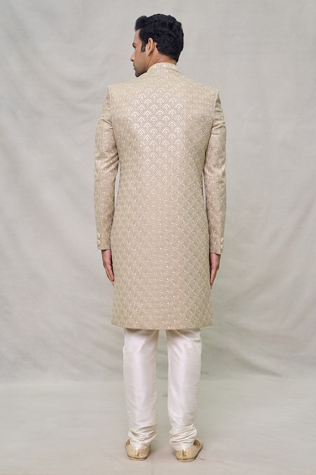 Arihant Rai Sinha Scallop Embroidered Sherwani Set 
