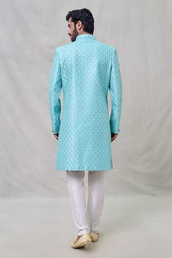 Arihant Rai Sinha Square Pattern Sherwani Set 