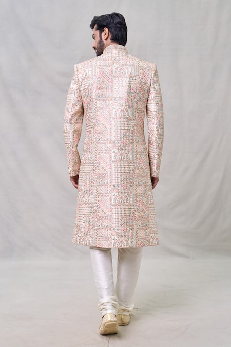 Arihant Rai Sinha Abstract Embroidered Sherwani Set 