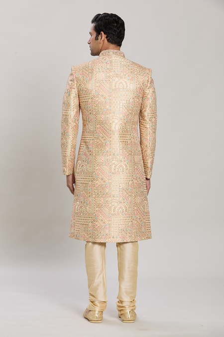 Arihant Rai Sinha Abstract Pattern Sherwani Set 