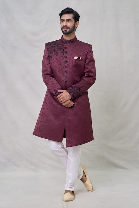 Arihant Rai Sinha Cutdana Embroidered Sherwani Set 