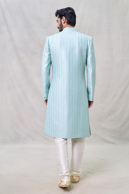 Arihant Rai Sinha Sequin Gul Vine Embroidered Sherwani Set 