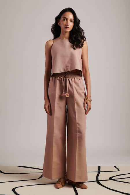 Moh India Ritual Cropped Top With Trouser 