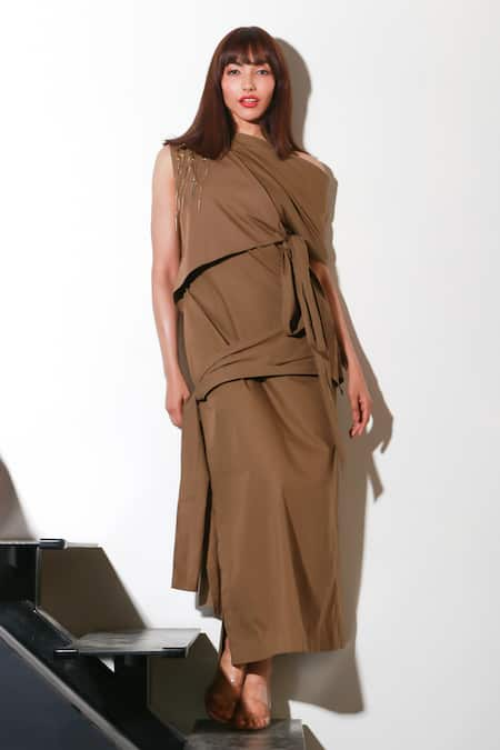 Echke Solid Maxi Dress 