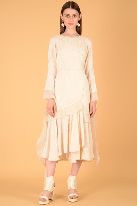 Sahil Kochhar Embroidered Midi Dress 