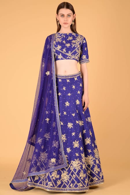 Sahil Kochhar Embroidered Bridal Lehenga Set 