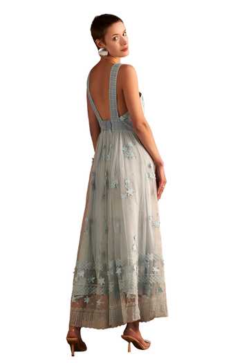 verb by pallavi singhee sleeveless v-neck lace maxi dress Verb by Pallavi Singhee Sleeveless V-Neck Lace Maxi Dress