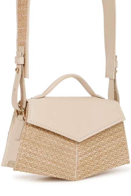 Shop Adisee Ivory Kendal Crossbody Bag Online at Aza Fashions Shop_Adisee_Ivory Kendal Crossbody Bag_Online_at_Aza_Fashions