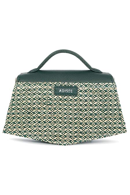 Shop Adisee Blue Kendal Crossbody Top Handle Bag at Aza Fashions Shop_Adisee_Blue Kendal Crossbody Top Handle Bag_at_Aza_Fashions