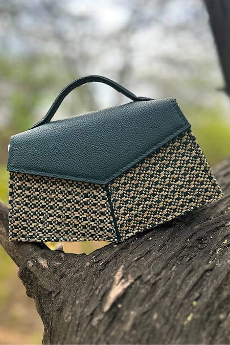 Buy Adisee Blue Kendal Crossbody Top Handle Bag Buy_Adisee_Blue Kendal Crossbody Top Handle Bag