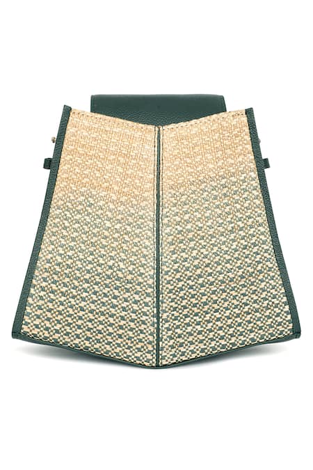 Buy_Adisee_Blue Fern Ombre Bucket Bag