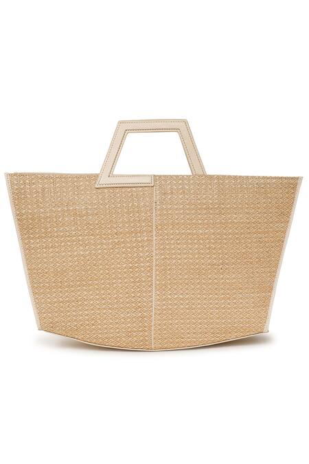 Buy_Adisee_Ivory Sol Textured Tote Bag_Online_at_Aza_Fashions
