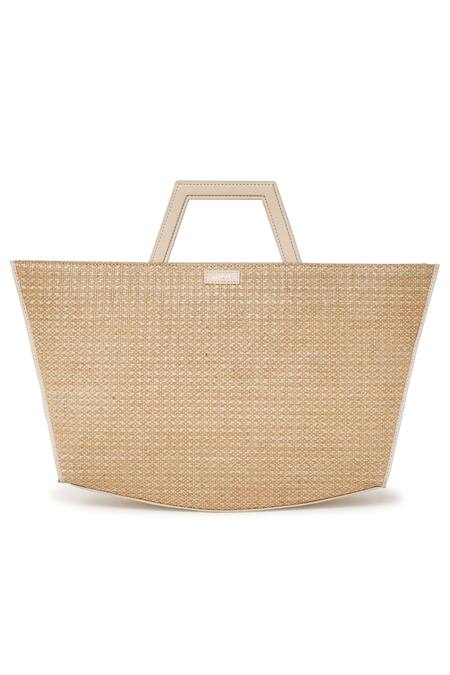 Adisee_Ivory Sol Textured Tote Bag_at_Aza_Fashions