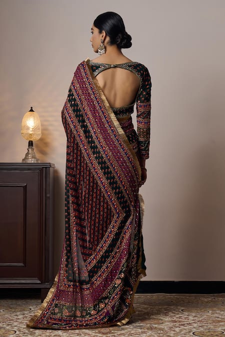 Irrau By Samir Mantri Panchali Floral Print Saree 