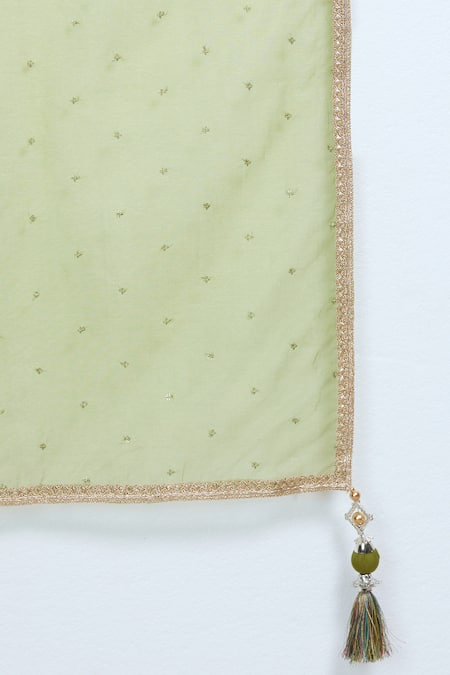 Samyukta Singhania_Multi Color Silk, Organza, Brocade Sequins, Royal Mahal Banarasi Lehenga Set_Online_at_Aza_Fashions