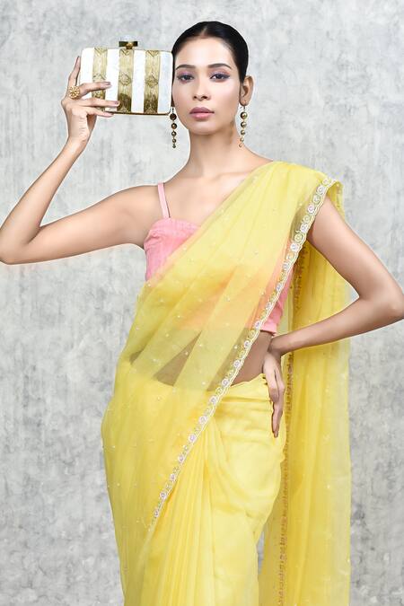 The Tan Clan_Gold Mother Of Pearl Riwayat Embellished Clutch _at_Aza_Fashions